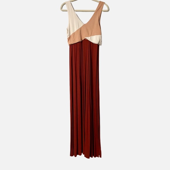 Anthropologie Maeve Elysian Color Block Maxi Dress Women’s Size Medium - Picture 12 of 12